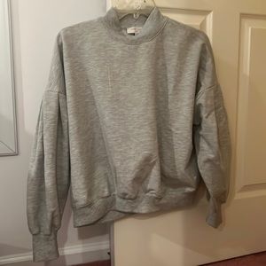 Sparkly grey turtleneck long sleeved light sweater